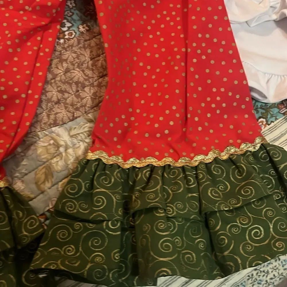 Christmas pants set,B monogrammed initial - Picture 5 of 7